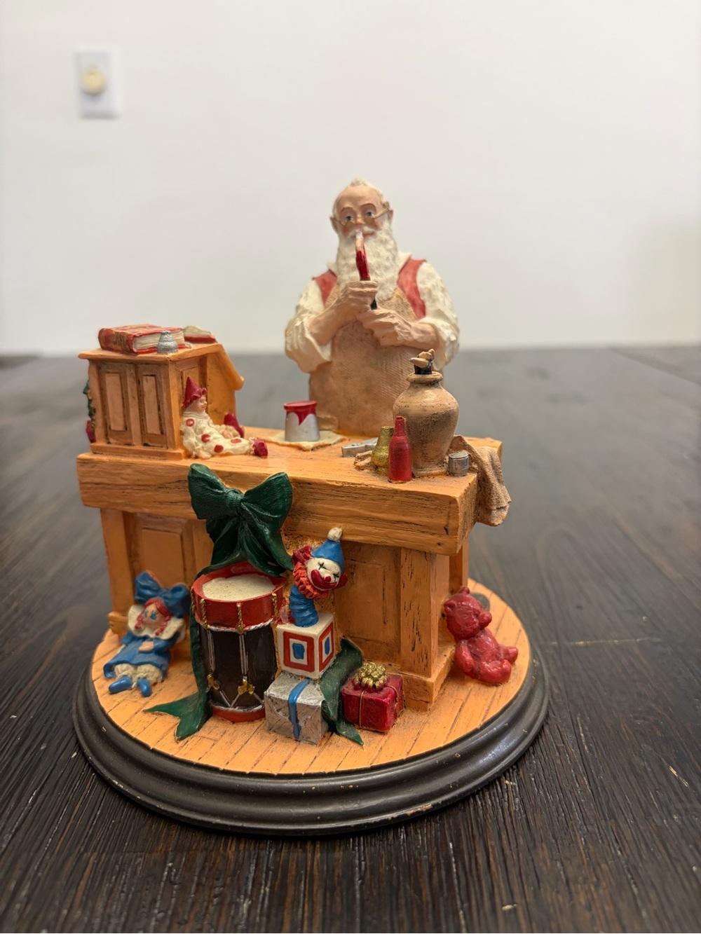 Vintage 1990 Rockwell Heirloom Santa Workshop Figurine